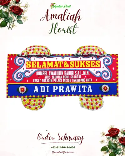 Karangan Bunga Ucapan Selamat di Sunggingsari
